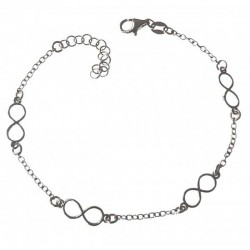 PULSERA DE PLATA E INFINITOS